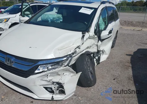 2018 Honda Odyssey Touring from USA, damaged, VIN 5FNRL6H84JB027099